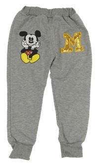 Sivé tepláky s Mickeym