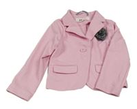 Růžové teplákové sako s 3D květem H&M