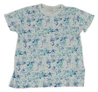 Bílo-modré tričko s fleky Y.F.K.