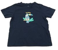 Tmavomodré tričko s tukanom Lupilu