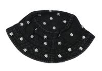 Tmavosivý kvetovaný rifľový klobúk Page one young