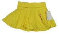 Nové - Žltá sukňa s všitými kraťasy Cherokee