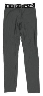 Sivo-čierne legíny s nápismi River Island