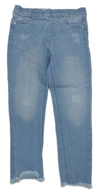 Svetlomodré džegíny s vyšúchaním Denim Co.