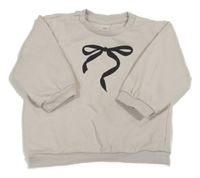 Béžová mikina s mašlou H&M