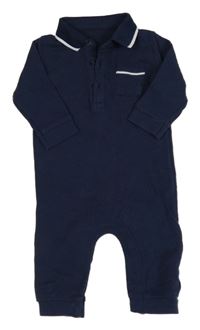 Tmavomodrý overal s límečkem Matalan