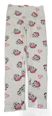 Smetanové zateplené legíny s Minnie Disney