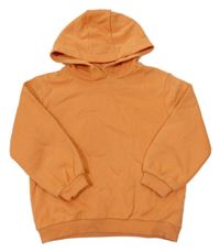 Oranžová mikina so srdiečkom a kapucňou C&A