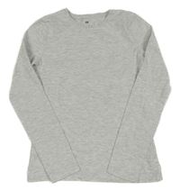 Svetlosivé melírované tričko H&M