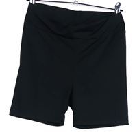 Dámské černé sportovní elastické kraťasy Shein 