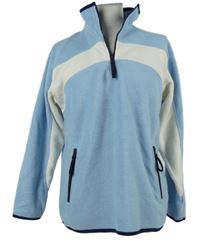 Dámská světlemodro-bílá fleecová mikina TCM 