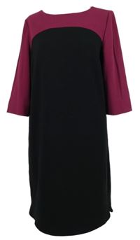 Dámské černo-purpurové šaty Bonita 