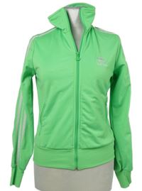 Dámska limetková športová prepínaci mikina s logom Adidas