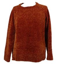 Dámský cihlově červený žinylkový svetr George 