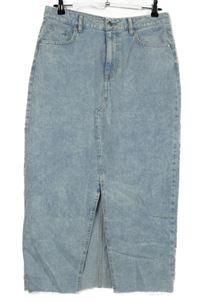 Dámská světlemodrá riflová pouzdrová midi sukně F&F