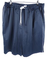 Pánské tmavomodré sportovní kraťasy s pruhy X-mail vel. 6XL