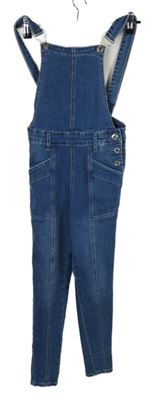 Dámské modré skinny riflové lacláče Shein