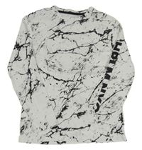 Bílo-černé triko s nápisem C&A