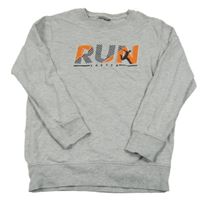 Svetlosivá mikina s nápisom