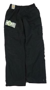 Nové - Černé šusťákové podšité kalhoty St. Bernard