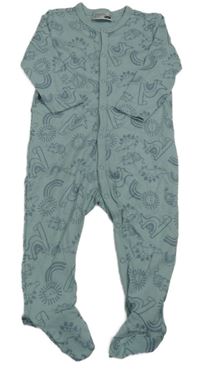 Světlemodrý overal s dinosaury Ergee