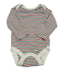 Červeno-zeleno-bílé pruhované body M&S