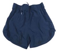 Tmavomodré šušťákové kraťasy