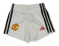 Bílo-černé fotbalové kraťasy - Manchester United Adidas