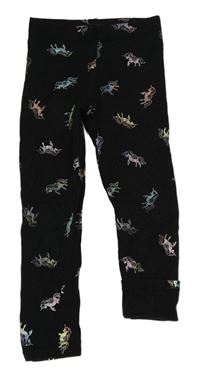 Čierne legíny s jednorožcom H&M