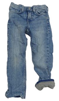 Modré podšité skinny rifle H&M