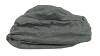 Sivá turbanová čapica