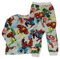 Šedo-barevné plyšové pyžamo - Avengers Marvel