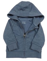 Tmavosivá žíhaná prepínaci mikina s kapucňou Primark