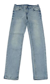 Světlemodré skinny rifle s kamínky Page one young