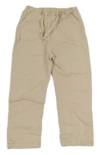 Svetlobéžové plátenné nohavice M&S