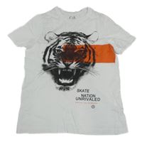 Biele tričko s tigrom C&A