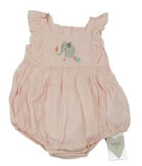 Nové - Svetlomodrý kraťasový overal so slonom M&S