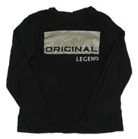 Čierne tričko s nápisom Primark