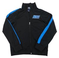 Černá sportovní propínací mikina s nápisem Nike
