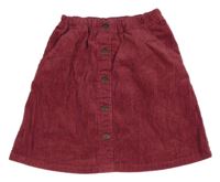 Vínová menšestrová prepínaci sukňa Uniqlo