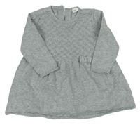Sivé pletené šaty zn. H&M