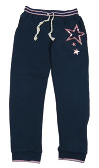 Tmavomodré tepláky s hviezdičkami a pruhovaným pasom John Lewis