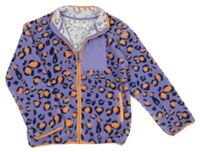 Fialová huňatá bundomikina se vzorem Primark