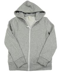 Sivá melírovaná prepínaci mikina s kapucňou H&M
