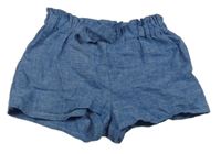 Modré lněné kraťasy Mayoral 