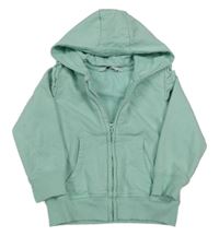 Svetlozelená prepínaci mikina so srdiečkom a kapucňou V by Very