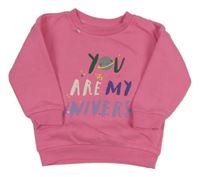 Růžová mikina s nápisem Primark