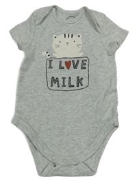 Sivé melírované body s mačkou C&A