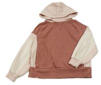 Ružovo-svetloružová mikina s kapucňou Next