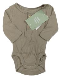 Nové - Béžové žebrované body H&M